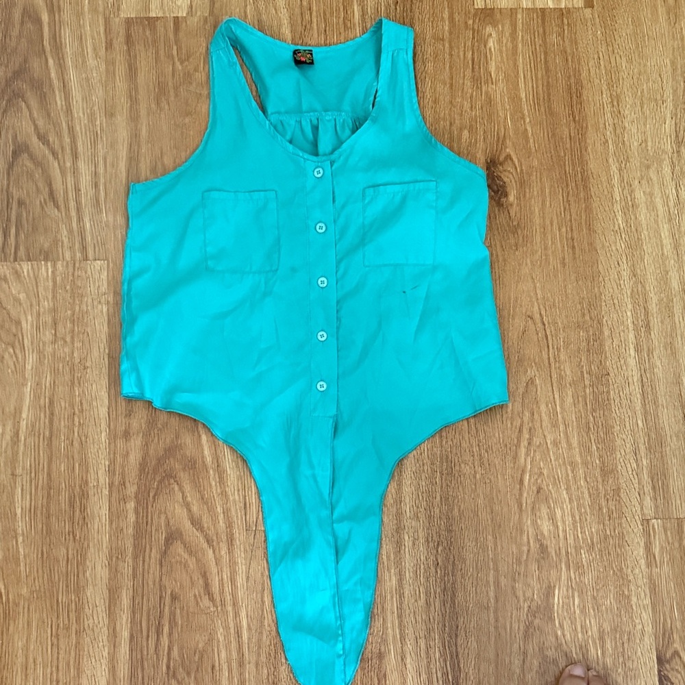 Poof! Teal Bodysuit